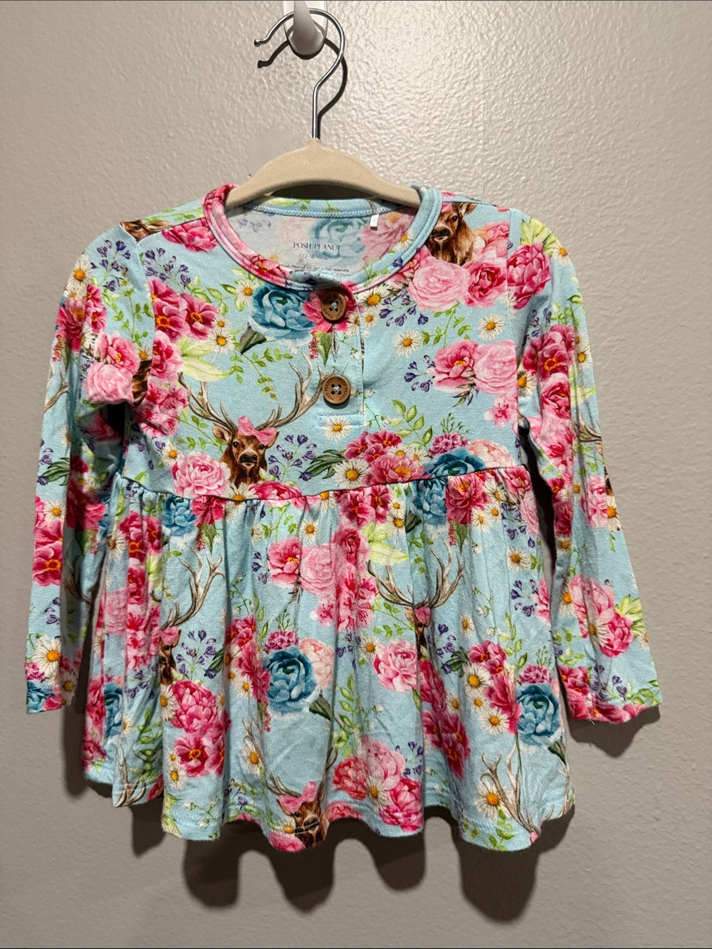 Posh Peanut Floral Dress 12-18 months